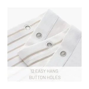 Cortina de ducha bohemia beige para baño cortina de ducha_7