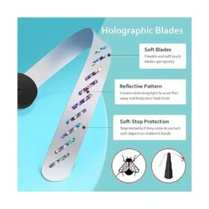 Ventiladores de mosca para mesas repelente de moscas para_3