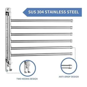 Toallero giratorio toallero con rotación de 180 montado_2