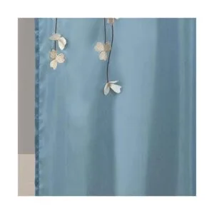 Lush Decor cortina de ducha con flores que caen_3