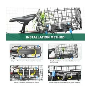 ANZOME Cesta trasera plegable para bicicleta cesta_5