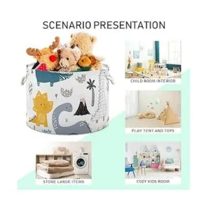 Cesta de almacenamiento de juguetes con diseño de_4