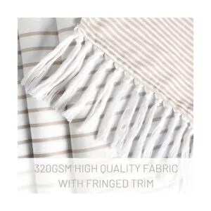 Cortina de ducha bohemia beige para baño cortina de ducha_6