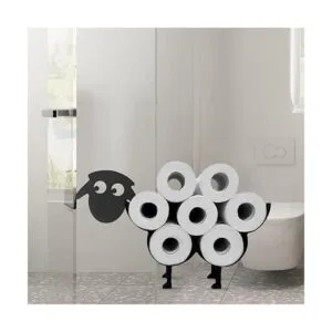 AmaQueen Soporte de rollo de papel higiénico de metal_2