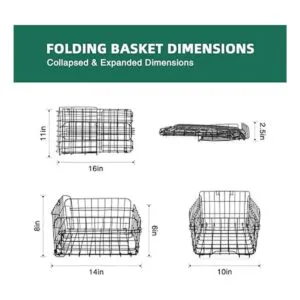 ANZOME Cesta trasera plegable para bicicleta cesta_4