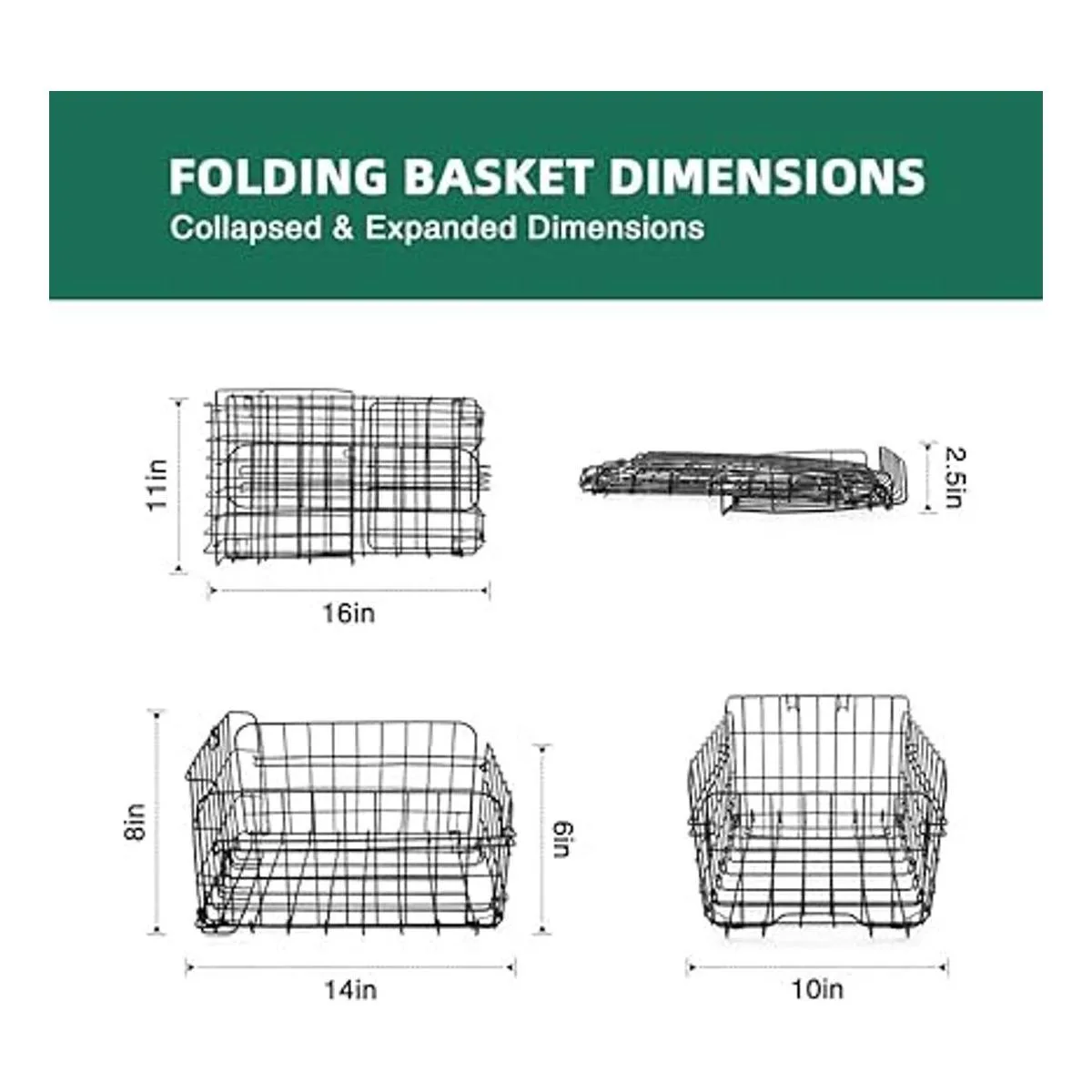 ANZOME Cesta trasera plegable para bicicleta cesta_4