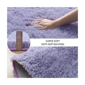 Pettop Alfombras peludas y esponjosas para dormitorio de_4