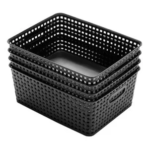 Eslite Cestas de almacenamiento de plástico para_4