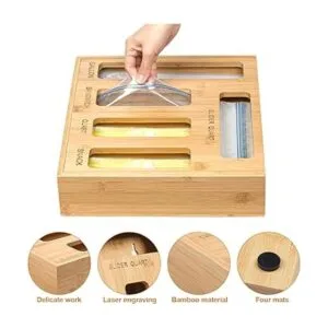 DUJEN Organizador de almacenamiento de bolsas de_4