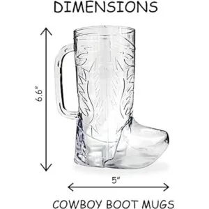 4Es Novelty Taza para botas de vaquero 10 unidades de_3