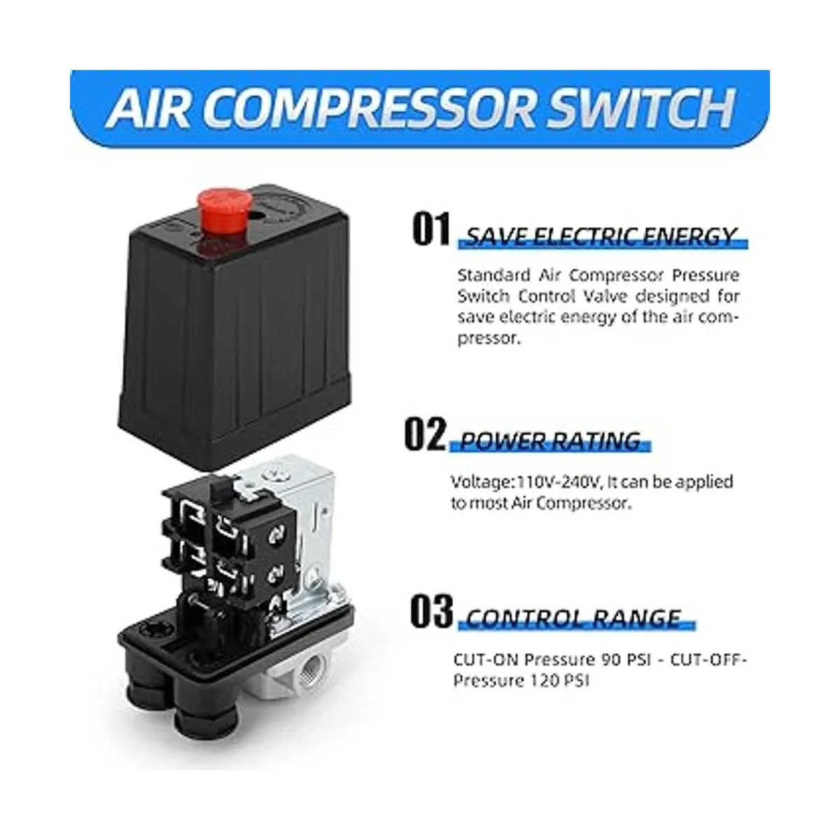MEANLIN MEASURE Válvula de control de interruptor de_3