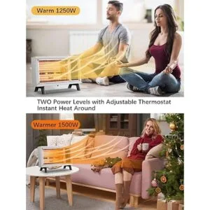 JASUN Calentador radiante eléctrico de calefacción rápida_2