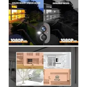 Dzees Cámara de seguridad inalámbrica para exteriores_5