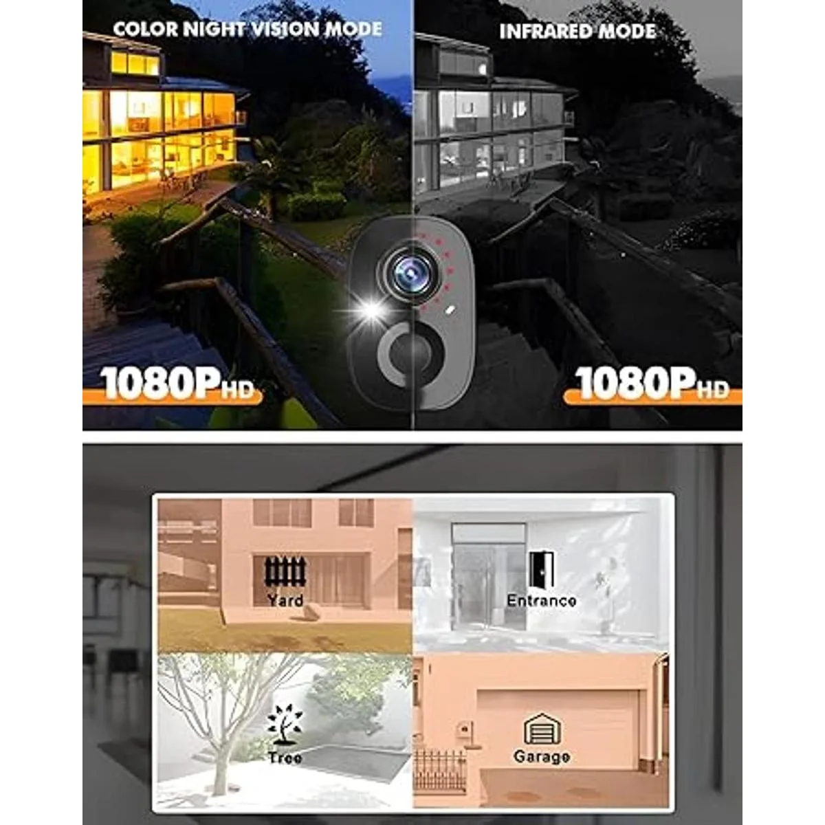 Dzees Cámara de seguridad inalámbrica para exteriores_5