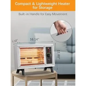 JASUN Calentador radiante eléctrico de calefacción rápida_6