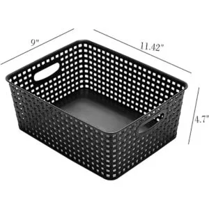Eslite Cestas de almacenamiento de plástico para_3