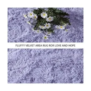 Pettop Alfombras peludas y esponjosas para dormitorio de_3