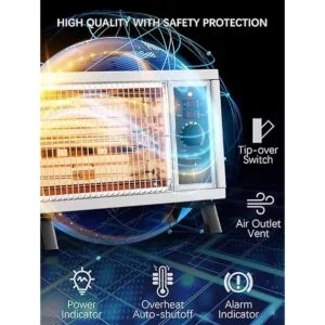 JASUN Calentador radiante eléctrico de calefacción rápida_3