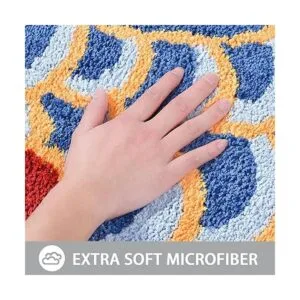 Feblilac Lindo tapete de baño de pez tapete de baño suave_5