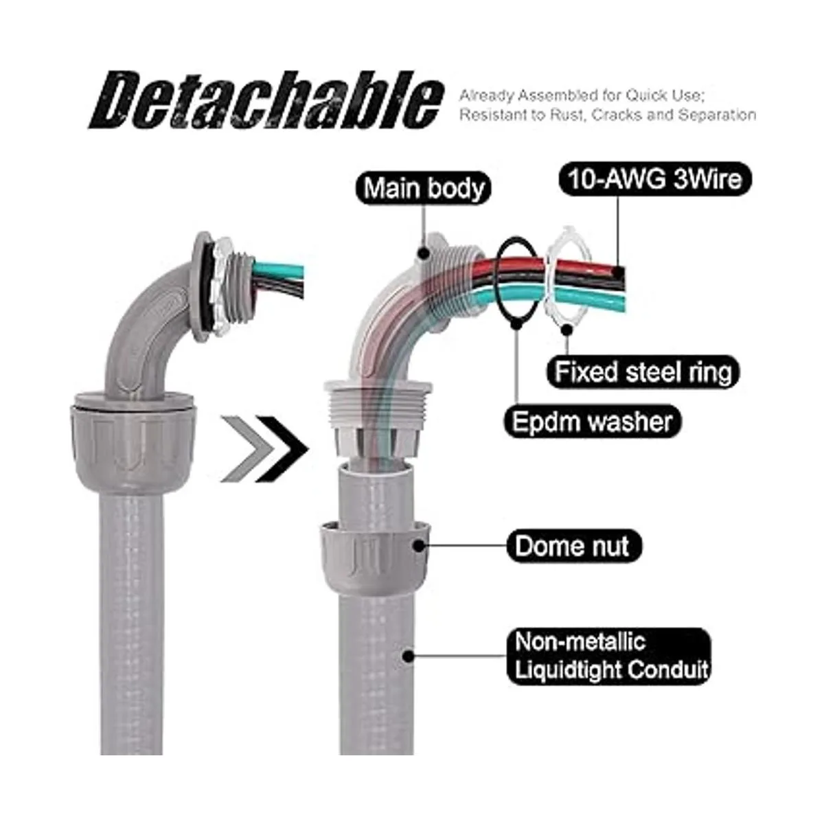 Kit de batido eléctrico de CA de 4 pies de 12 pulgadas_3