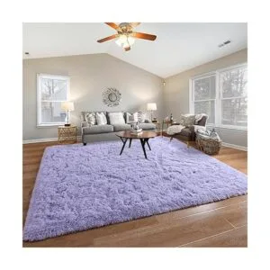 Pettop Alfombras peludas y esponjosas para dormitorio de_6