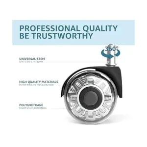 Sytopia Rueda de repuesto para silla de oficina adecuada_2