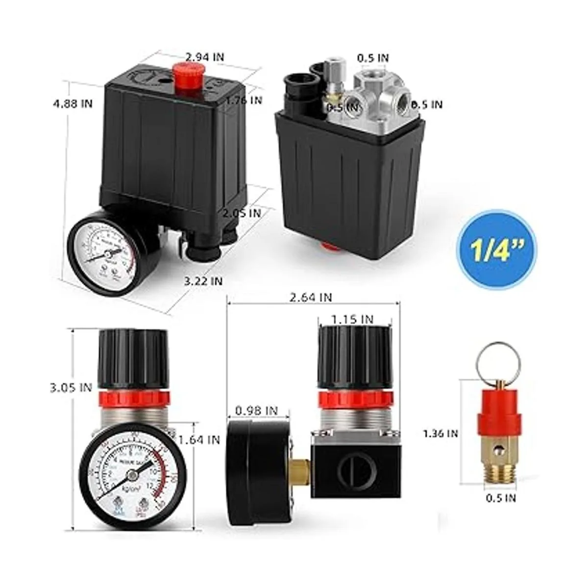 MEANLIN MEASURE Válvula de control de interruptor de_2