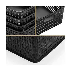 Eslite Cestas de almacenamiento de plástico para_2