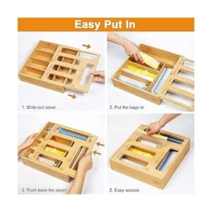 DUJEN Organizador de almacenamiento de bolsas de_5