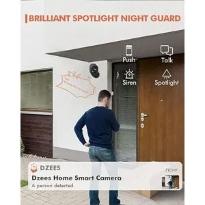 Dzees Cámara de seguridad inalámbrica para exteriores_4