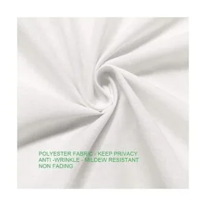 Cortina de regadera blanca con volados_5