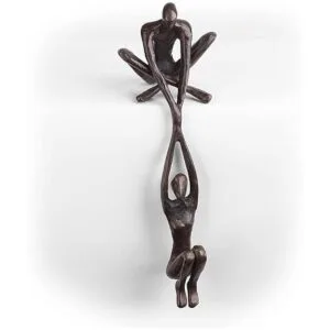 Escultura de arte abstracto industrial para parejas_1