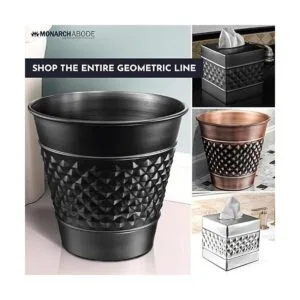 Monarch Abode Bote de basura de metal hecho a mano_6