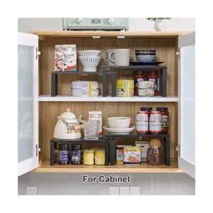 YMYNY Cabinet Shelf Organizer Extendable Spice Racks Set_5