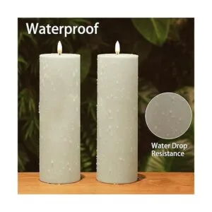 Velas LED grandes sin llama para exteriores velas de_4