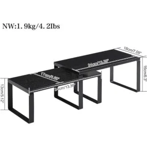 YMYNY Cabinet Shelf Organizer Extendable Spice Racks Set_6