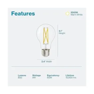 Sunco Lighting Bombilla LED para exteriores del atardecer_2