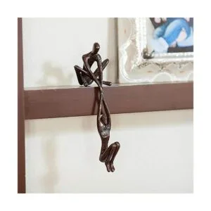 Escultura de arte abstracto industrial para parejas_3