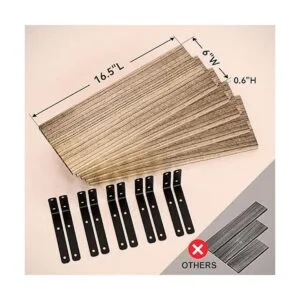 RICHER HOUSE Estantes flotantes de pared juego de 5_3