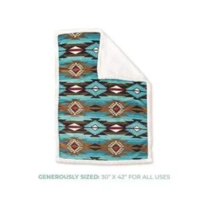 Manta de felpa suave Sherpa para bebé reversible con_4