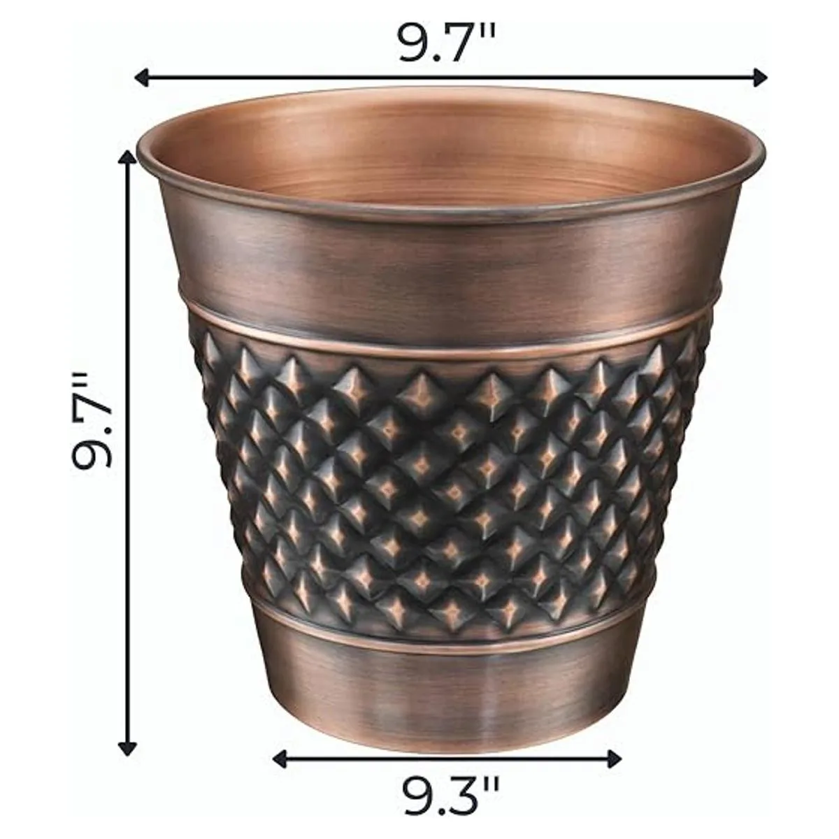 Monarch Abode Bote de basura de metal hecho a mano_2