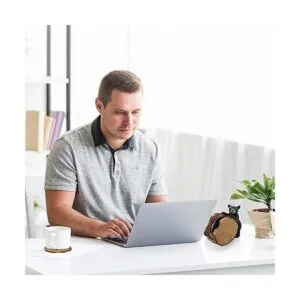 Juego de 5 posavasos de tocón de oso negro posavasos de_3