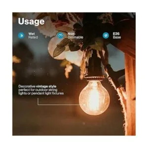 Sunco Lighting Bombilla LED para exteriores del atardecer_3