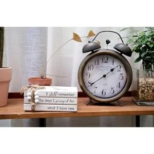 LIVDUCOT Pila de libros decorativos de madera para mesa de_4