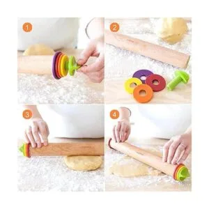 Mepple Rodillo con anillos de grosor y alfombrilla para_6