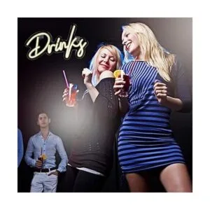 Letras de bebidas con luz de neón blanca cálida letreros_4