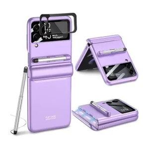 COCOING Funda para Samsung Galaxy Z Flip 4 con lápiz_1