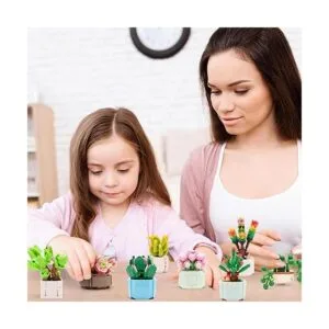 Juego de construcción de ramo de flores decoración de_6