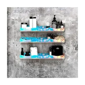 YMVV Estante flotante grande de acrílico transparente_6