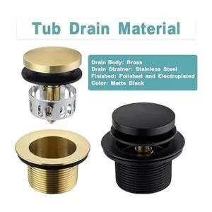 BESTILL Placa de drenaje y desbordamiento de bañera con_4